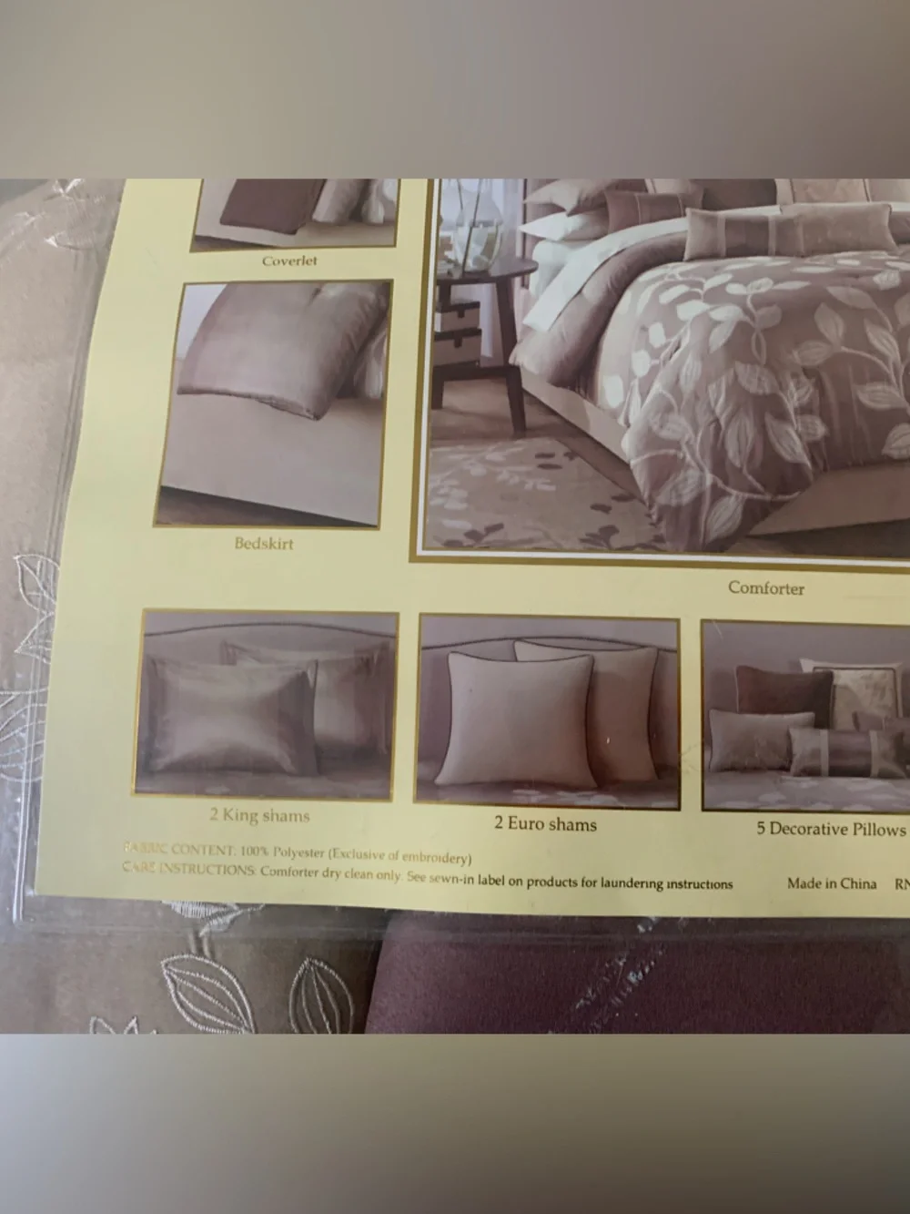 Angelica 12-Piece Embellished Bedding Ensemble comforter set